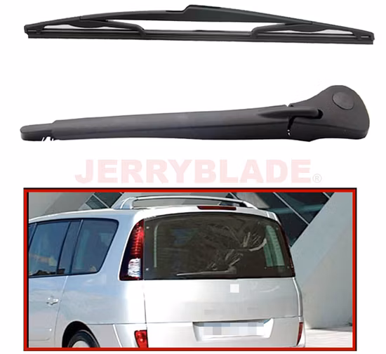 Jerryblade Renault Espace IV 2002- Rear Wiper Arm and Blade Rear Window Wiper Arm and Wiper Blade Rear Wiper for Renault Espace 4 IV Jk OE7701047871, 7700433319