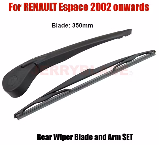 Jerryblade Renault Espace IV 2002- Rear Wiper Arm and Blade Rear Window Wiper Arm and Wiper Blade Rear Wiper for Renault Espace 4 IV Jk OE7701047871, 7700433319