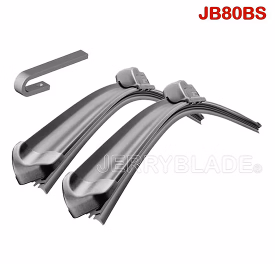Jb80BS Universal Wiper Blade Hook Wiper Aerodynamic Centric Spoiler Premium Natural Rubber Top Seller Competitive Flat Wiper Cheap Frameless Wiper Beam Blade